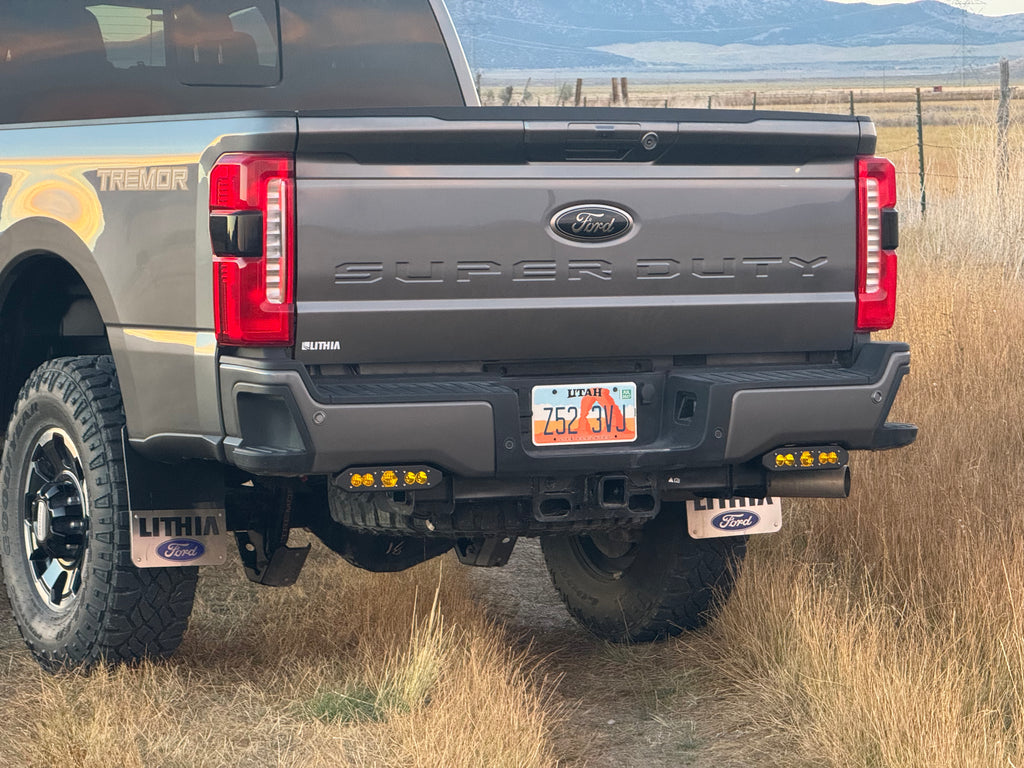 Rear Bumper Light Enclosures: 23+ F-250/350/450
